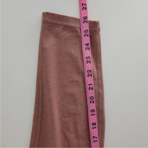Vuori Vibe Elevation High Waist Drawstring Ankle Leggings Dusty Rose Mauve Sz M - Picture 14 of 14